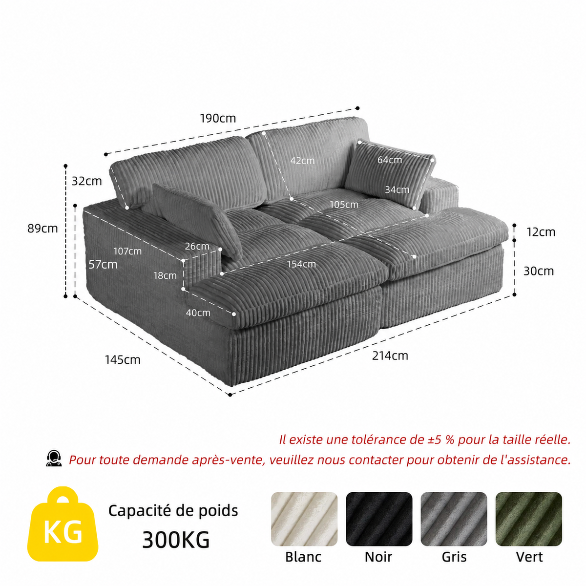 Canapé Modulable Velours