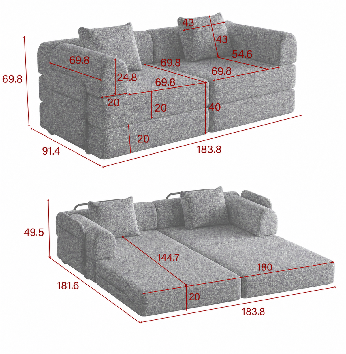 Canapé Modulable Petit Espace