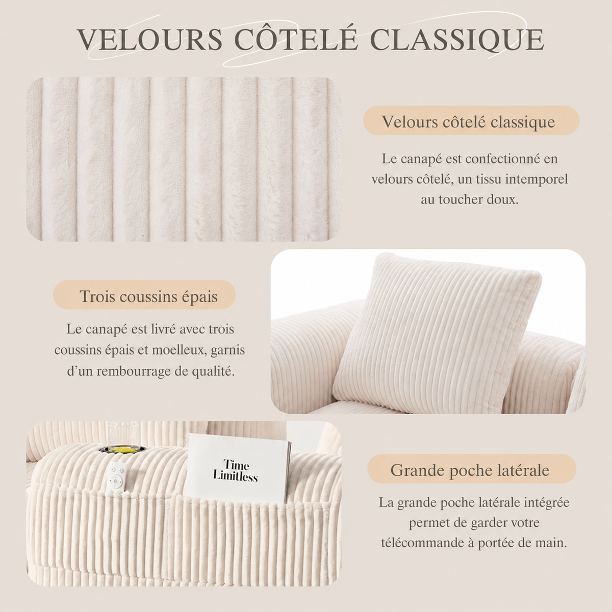 Canapé d'Angle Confortable