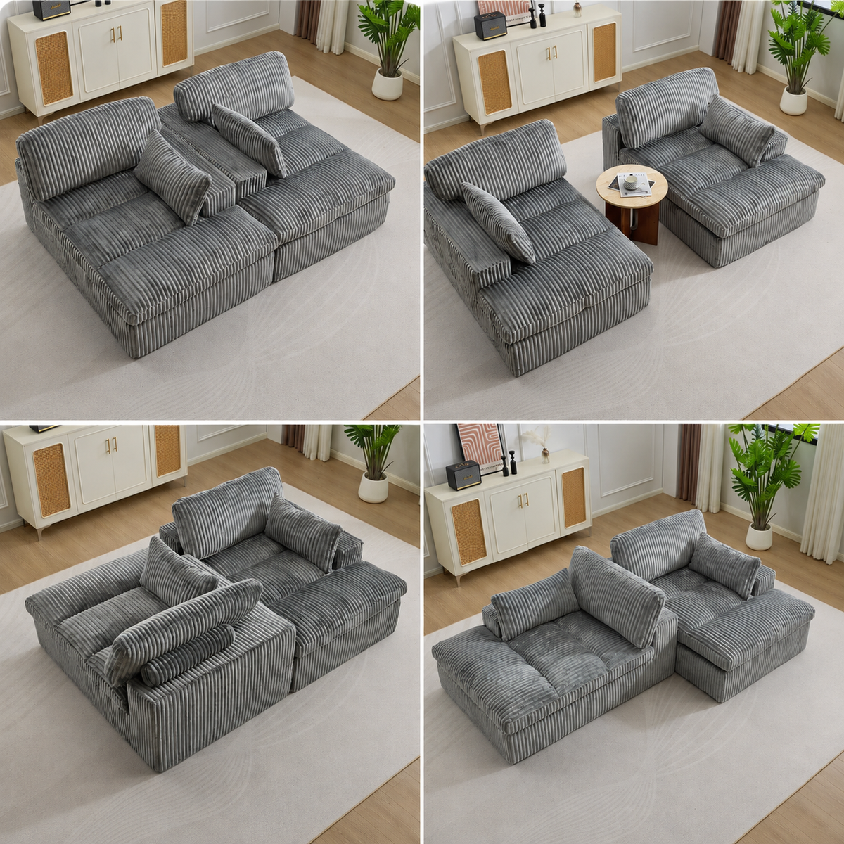 Canapé Modulable Velours