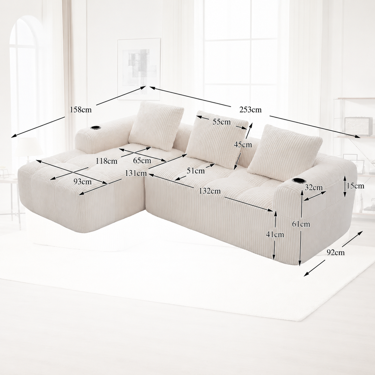 Canapé d'Angle Confortable